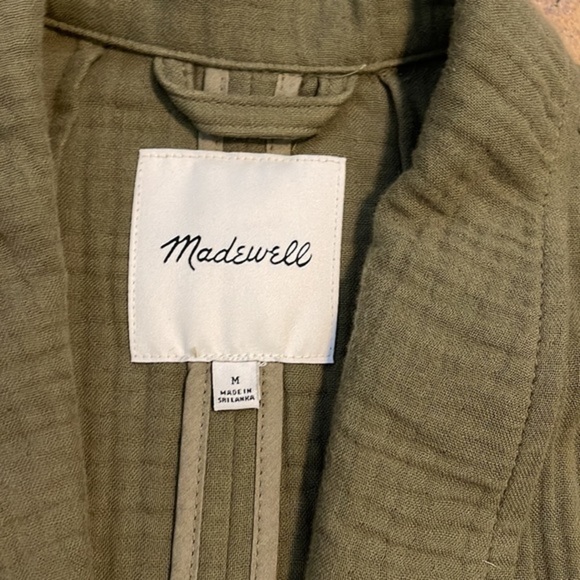 Madewell Lightspun Dorset Blazer army green - Picture 5 of 7